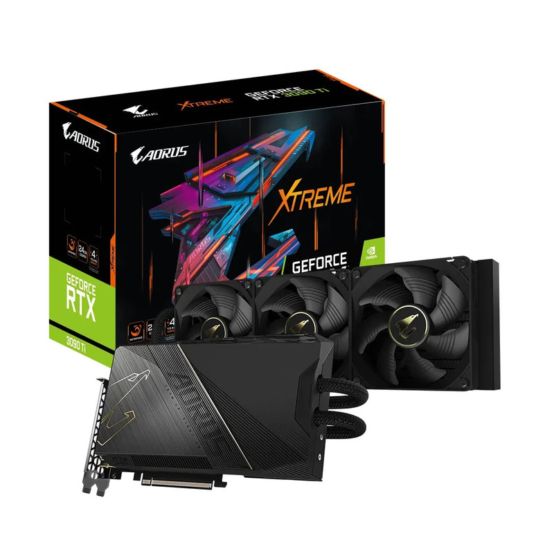 Gigabyte AORUS GeForce RTX 3090 Ti XTREME WATERFORCE 24G Graphics Card - كرت الشاشة